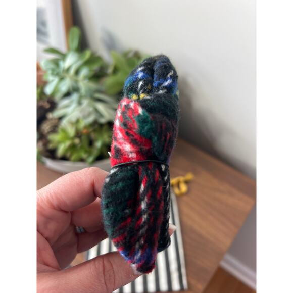 NWT Lele Sadoughi Kids Jet Plaid Flannel Knotted Headband Multi Color One Size - Picture 4 of 9